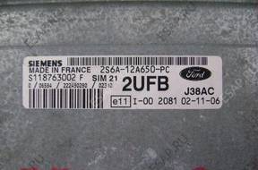 Ford Fiesta БЛОК УПРАВЛЕНИЯ 1.3 16V 2S6A-12A650-PC 2UFB