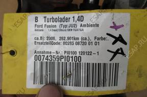FORD FIESTA FUSION 1.4 TDCI  ТУРБОКОМПРЕССОР