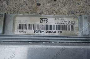 FORD FIESTA MK3 БЛОК УПРАВЛЕНИЯ NR 2FFB ДВИГАТЕЛЬ 1,0 1,1