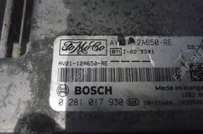 FORD FIESTA MK7 1.6 TDCI БЛОК УПРАВЛЕНИЯ AV21-12A650-RE