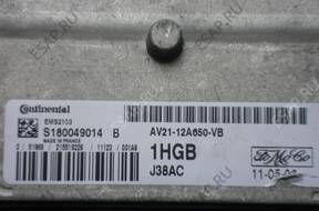 FORD FIESTA MK7 БЛОК УПРАВЛЕНИЯ 1.6 B AV21-12A650-VB