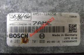 Ford Focus БЛОК УПРАВЛЕНИЯ 1.6 TDCi  4M51-12A650-YE 7AME
