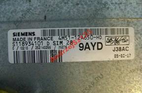 Ford Focus I - БЛОК УПРАВЛЕНИЯ 1.6 4M51-12A650-HD 9AYD