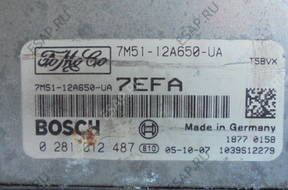 FORD FOCUS II 1.6 TDCI БЛОК УПРАВЛЕНИЯ 7M51-12A650-UA
