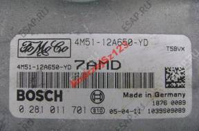 Ford Focus II - БЛОК УПРАВЛЕНИЯ 1.6 4M51-12A650-YD 7AMD