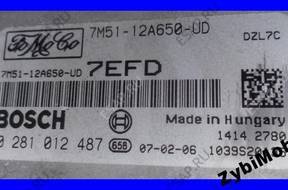 FORD FOCUS II C-MAX 1.6 TDCI БЛОК УПРАВЛЕНИЯ 7M5112A650UD