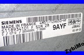 FORD FOCUS II MK2 C-MAX БЛОК УПРАВЛЕНИЯ 4M51-12A650-HF