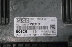 FORD FOCUS MK2 1.6 TDCI БЛОК УПРАВЛЕНИЯ 7M51-12A650-UB FV