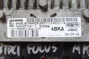FORD FOCUS MK2 1.8 TDCI БЛОК УПРАВЛЕНИЯ ДВИГАТЕЛЕМ 5WS40512A
