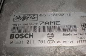 FORD FOCUS MK2 БЛОК УПРАВЛЕНИЯ 1.6TDCI 0281011701