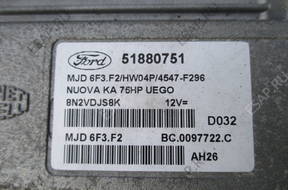 FORD KA MK2 2010 1,3 TDCI БЛОК УПРАВЛЕНИЯ КОМПЛЕКТ 51880751