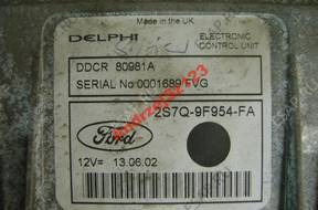 Ford Mondeo MK3 - БЛОК УПРАВЛЕНИЯ 2.0 TDCI 2S7Q-9F954-FA