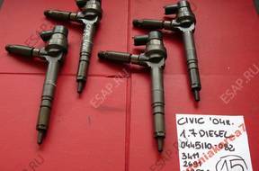 Форсунка HONDA CIVIC 2004 год 1.7 D  0445110 082