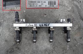 Форсунка Opel Astra III H 1.4 16V ТОПЛИВНАЯ РАМПА