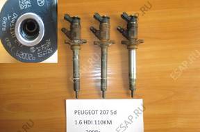 Форсунка PEUGEOT 207 1.6 HDI 110KM  0445110297