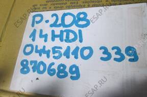 Форсунка   Peugeot 208 1.4HDI 0445110339