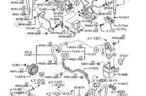 Форсунка PODKADKA ПРОКЛАДКА PRZELEWOWA MAZDA ДИЗЕЛЬ DiTD