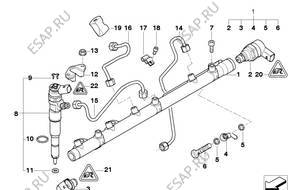 Форсунка   ТОПЛИВА 525d BMW E60  BMW
