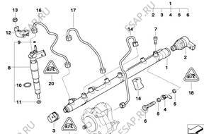 Форсунка   ТОПЛИВА 530d 535d 635  BMW