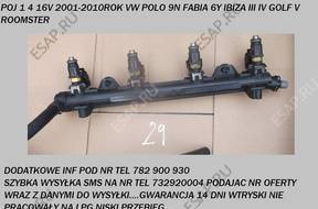 Форсунка ТОПЛИВНАЯ РАМПА VW POLO GOLF V  VI 1 4 16V