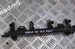 Форсунка VW POLO IV 03 1.4 16V ТОПЛИВНАЯ РАМПА