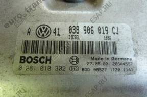 GOLF IV BORA 1.9 БЛОК УПРАВЛЕНИЯ ДВИГАТЕЛЕМ 038906019CJ