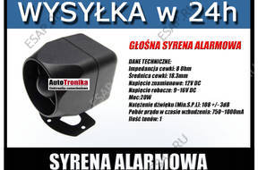 GONA SYRENA ALARMOWA 12V - JAKO,FV