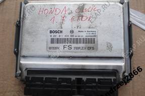 HONDA CIVIC 1.7 CDTI БЛОК УПРАВЛЕНИЯ ДВИГАТЕЛЕМ 0281011434