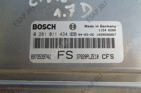 HONDA CIVIC БЛОК УПРАВЛЕНИЯ 8973539742 0281011434 1.7CITD