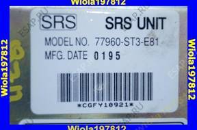 HONDA CIVIC VI СЕНСОР ПОДУШЕК POWIETRZNYCH AIR-BA