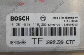 HONDA CIVIC VII 1.7 CTDI 02 год,. БЛОК УПРАВЛЕНИЯ 0281010419