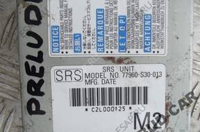 HONDA PRELUDE СЕНСОР AIRBAG ПОДУШЕК 77960-S30-013