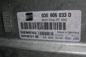 IBIZA III БЛОК УПРАВЛЕНИЯ 1.2 12v SKODA AUDI 03E906033D