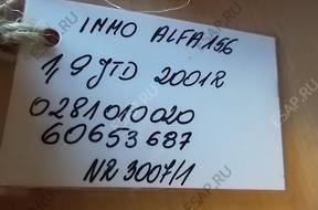 ИММОБИЛАЙЗЕР БЛОК УПРАВЛЕНИЯ ALFA 156 1,9 JTD 0281010020 01 год,.