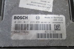 IVECO DAILY 2.3 HPI БЛОК УПРАВЛЕНИЯ КОМПЛЕКТ 0281011228