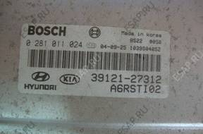 KIA CARENS II 02-06 БЛОК УПРАВЛЕНИЯ 0281011024 2.0 CRDI