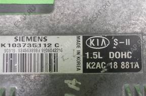 KIA SEPHIA II 1.5 16V БЛОК УПРАВЛЕНИЯ ДВИГАТЕЛЕМ K2AC18881A