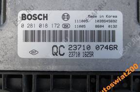 koleos 2011 год lift 2,0 DCI БЛОК УПРАВЛЕНИЯ 0281018172 КОМПЛЕКТ