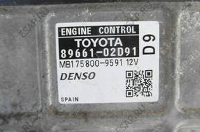 КОМПЛЕКТ БЛОК УПРАВЛЕНИЯ Auris 2.0 D4D 07-10 89661-02D91