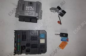 КОМПЛЕКТ БЛОК УПРАВЛЕНИЯ BSI PEUGEOT 207 9664738680