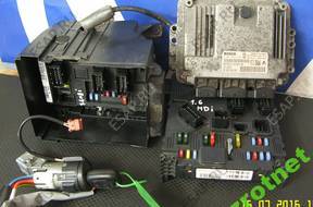 КОМПЛЕКТ БЛОК УПРАВЛЕНИЯ BSM PEUGEOT 307 1.6 16V 9663943980