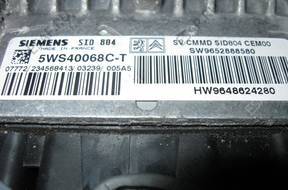 КОМПЛЕКТ БЛОК УПРАВЛЕНИЯ CITROEN C3 1.4 HDI 9652888580