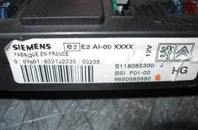 КОМПЛЕКТ БЛОК УПРАВЛЕНИЯ CITROEN C3 1.4 HDI 9652888580