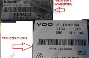 КОМПЛЕКТ БЛОК УПРАВЛЕНИЯ ДВИГАТЕЛЕМ RENAULT MAGNUM E-TECH 440
