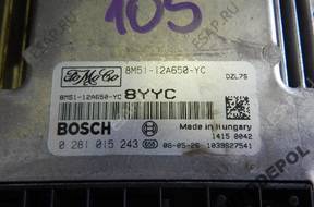 КОМПЛЕКТ БЛОК УПРАВЛЕНИЯ FORD FOCUS 0281015243 8K10135