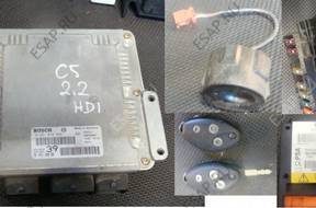 КОМПЛЕКТ БЛОК УПРАВЛЕНИЯ КЛЮЧ PSA 2,2 HDI  Citroen C5 I