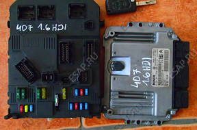 КОМПЛЕКТ БЛОК УПРАВЛЕНИЯ P 407 1.6 HDI 0281011558
