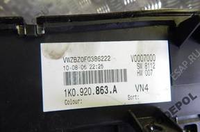 КОМПЛЕКТ БЛОК УПРАВЛЕНИЯ ПАНЕЛЬ ПРИБОРОВ GOLF V FSI 0261S02369