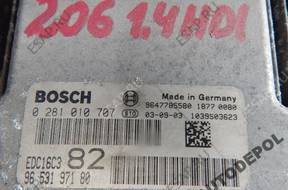 КОМПЛЕКТ БЛОК УПРАВЛЕНИЯ PEUGEOT 0281010707 S118085320C