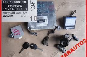 КОМПЛЕКТ БЛОК УПРАВЛЕНИЯ TOYOTA COROLLA E12 02-04 2.0 1CD